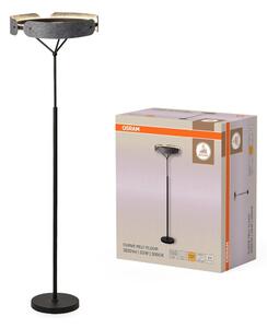 Filcová stojací lampa Curve Felt, 33W, Teplá bílá