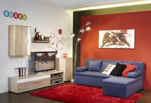 OBÝVACÍ STĚNA, bílá, barvy dubu Boxxx - Kompletní obývací stěny