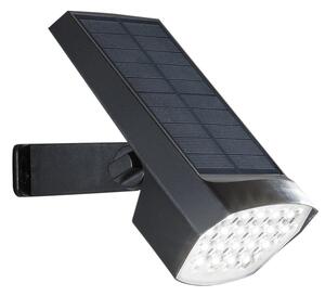 FAN LED-IRIS-SOLAR Solární LED reflektor Iris (černý) 1,8 W, 200 lm, CCT 2700-6500 K, 17,9 x 10 x 15 cm - FANEUROPE