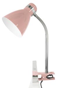 Stolní lampa Clip On Study růžová Leitmotiv (Barva- růžová)