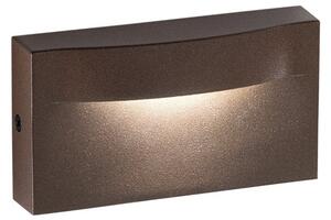 FAN LED-MOBULA-AP-BRO Nástěnné LED svítidlo Mobula (bronzo) 8 W, 1100 lm, 3000 K, IP65, 137 x 40 x 75 mm - FANEUROPE