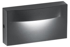 FAN LED-MOBULA-AP-ANT Nástěnné LED svítidlo Mobula (antracit) 8 W, 1100 lm, 3000 K, IP65, 137 x 40 x 75 mm - FANEUROPE