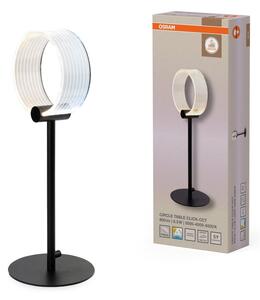 Stolní lampa Circle, 8.3W, Nastavitelná bílá (ClickCCT), Černá
