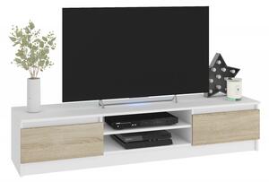 TV stolek CLIPS K160 Barva: Bílá / dub sonoma