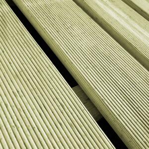 Terasové dlaždice Basic - 12 ks - FSC dřevo - zelené | 50x50 cm