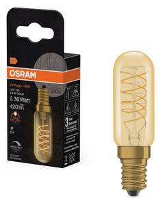 Vintage LED žárovka 1906 T26 36 Spiral Filament DIM, 4.8W, Teplá bílá, Zlatá, E14
