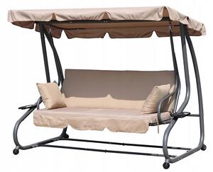 Zahradní houpačka MultiGarden G2025-B BEIGE 110x160 cm béžová