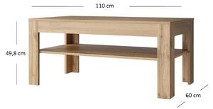 Konferenční stolek Mirella (dub wotan). 1053065