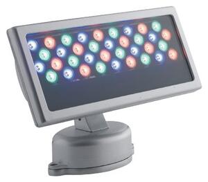 FAN LED-RAYS-36P Venkovní reflektor LED RAYS stříbrná hliník 36x1 W RGB stmívatelné IP65 21x33x15 cm - FANEUROPE
