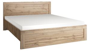 Manželská postel 160 cm Mirella (dub wotan) (s roštem). 1053074