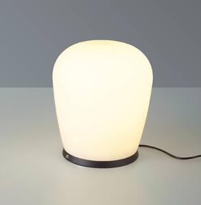 BOPP Bopp LED stolní lampa Cara, černá, Ø 18 cm, sklo, stmívatelný, Černá, Obývací pokoj / jídelna, Sklo, Moderní