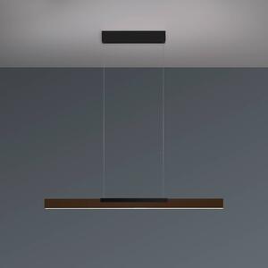 BOPP Závěsné světlo Bopp LED Nano 2.0, délka 100 cm, bronzová/černá, stmívatelný, Bronz / starožitná mosaz, Obývací pokoj / jídelna, Hliník, Moderní
