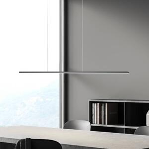BOPP Závěsné světlo Bopp LED Baseline 2.0, černá, délka 119 cm, stmívatelný, Černá, Obývací pokoj / jídelna, Hliník, Moderní