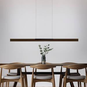BOPP Závěsné světlo Bopp LED Nano 2.0, délka 140 cm, bronzová/černá, stmívatelný, Bronz / starožitná mosaz, Obývací pokoj / jídelna, Hliník, Moderní