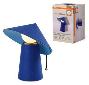 Přenosná stolní LED lampa Flip Mobile, 3.5W, Dotykové stmívání, Modrá