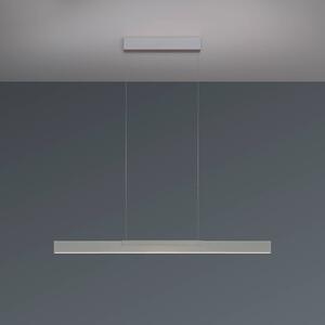 BOPP Závěsné světlo Bopp LED Nano 2.0, délka 100 cm, hliníková barva, stmívatelný, Hliník / šedá / zinek, Obývací pokoj / jídelna, Hliník, Moderní