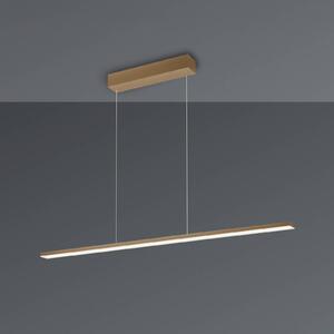 BOPP Závěsné světlo Bopp LED Baseline 2.0, písková barva, délka 119 cm, stmívatelný, Krémová / jantar, Obývací pokoj / jídelna, Hliník, Moderní