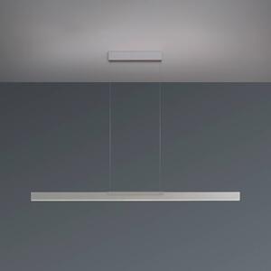 BOPP Závěsné světlo Bopp LED Nano 2.0, délka 140 cm, hliníková barva, stmívatelný, Hliník / šedá / zinek, Obývací pokoj / jídelna, Hliník, Moderní