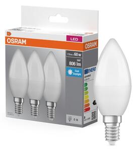 LED žárovka CLASSIC B 60W, 6.8W, Teplá bílá, Matná, E14, Triple Pack