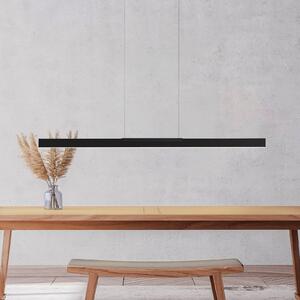 BOPP Závěsné světlo Bopp LED Nano 2.0, délka 140 cm, černá, kov, stmívatelný, Černá, Obývací pokoj / jídelna, Hliník, Moderní