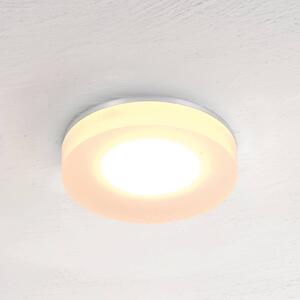 BOPP Bopp LED stropní vestavné svítidlo One, hliníková barva, Ø 9 cm, stmívatelný, Hliník / šedá / zinek, Obývací pokoj / jídelna, Hliník, Moderní, Podhledové stropní svítidlo