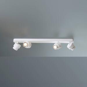 Escale LED bodovka BRUSH, bílý, 70 cm, 4-křídlový, kovový, stmívatelné, 2 700 K, stmívatelný, Bílá / opál, Obývací pokoj / jídelna, Hliník, Moderní