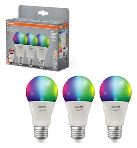 Smart LED žárovka SMART+ MATTER Multicolor Classic A60, 9W, E27, Triple Pack