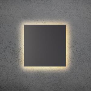 Escale LED nástěnné světlo BLADE Q, antracitová, 34 x cm, kov, stmívatelné, stmívatelný, Černá, Obývací pokoj / jídelna, Hliník, Moderní