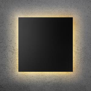 Escale LED nástěnné světlo BLADE Q, černé, 44 x cm, kovové, stmívatelné, stmívatelný, Černá, Obývací pokoj / jídelna, Hliník, Moderní