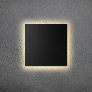 Escale LED nástěnné světlo BLADE Q, černé, 34 x cm, kovové, stmívatelné, stmívatelný, Černá, Obývací pokoj / jídelna, Hliník, Moderní