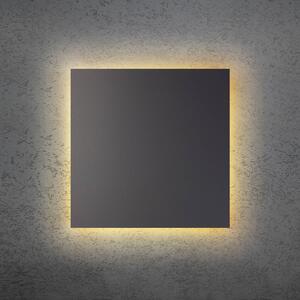Escale LED nástěnné světlo BLADE Q, antracitová, 34 x cm, kov, stmívatelné, stmívatelný, Černá, Obývací pokoj / jídelna, Hliník, Moderní
