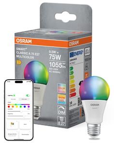 Smart LED žárovka SMART+ MATTER Multicolor Classic A75, 9.5W, E27