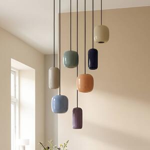 Lucande závěsné svítidlo Narion, kulaté, 7 světel, barevné, kovové, stmívatelný, Vícebarevná, Obývací pokoj / jídelna, kov, Design