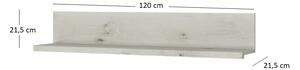 Polička 120 cm Norine (olše polární + onyxová). 1053117