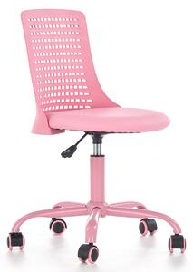 Kancelářská židle pro mládež Eko kůže Růžová OLSEN