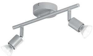 FAN SPOT-COOPER-2 Spotové svítidlo SPOT LED COOPER stříbrná 2xGU10 LED 5 W 400 LM 2700 K 30,5x8,5x14 cm - FANEUROPE
