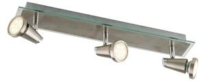 FAN SPOT-MIAMI 03 Spotové svítidlo SPOT LED MIAMI chrom/nikl 3xGU10 LED 5 W 400 LM 2700 K 48x7x14,5 cm - FANEUROPE