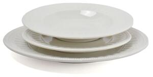 Jídelní 18-ti dílná sada talířů SENZATEMPO bílé BRANDANI (barva - porcelán, bílá)