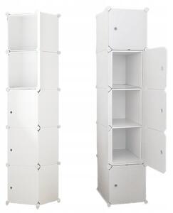 Skříň Timetrade – odolná skříň – organizér 39 x 185 x 37 cm, bílá barva