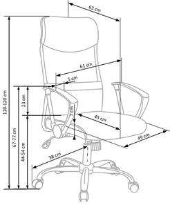 Modrá kancelářská Ergonomická židle KOLDING