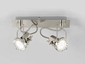 FAN SPOT-TECHNO-2 Spotové svítidlo SPOT LED TECHNO nikl 2xGU10 LED 5 W 400 LM 2700 K 30,6x9,55x17,9 cm - FANEUROPE