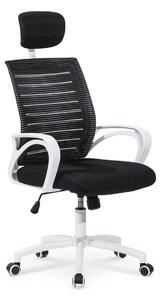 Kancelářská otočná židle s opěrkou hlavy Černá TAURUS