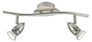 FAN SPOT-SUNNY-2 Spotové svítidlo SPOT LED SUNNY nikl 2xGU10 LED 5 W 400 LM 2700 K 37,8 x 9 x 16 cm - FANEUROPE