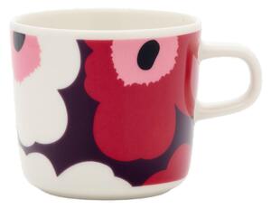 Marimekko Hrnek Oiva Unikko 0,2l, švestkovo-brusinkový