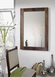 OLDTIME Zrcadlo 100x88 cm, staré dřevo