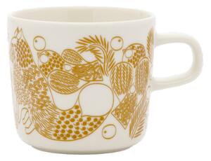 Marimekko Hrnek Oiva Piirto Ketunmarja 0,2l, bílo-bronzový