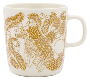 Marimekko Hrnek Oiva Piirto Ketunmarja 0,4l, bílo-bronzový