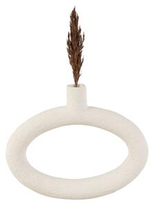 Váza oválná široká ve tvaru prstenu Ring Oval Wide světle slonová kost Present Time (Barva- slonová kost)