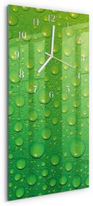 Skleněné hodiny vertikální Kapky zsppb-30x60-00087101