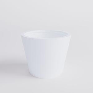Kónický květináč - Conical, Ø 40/50/58 cm, výška 35/40/50 cm, betonově šedá, antracitová, bílá Barva květináče: Bílá, Rozměry: Průměr 50 cm, Výška 40…